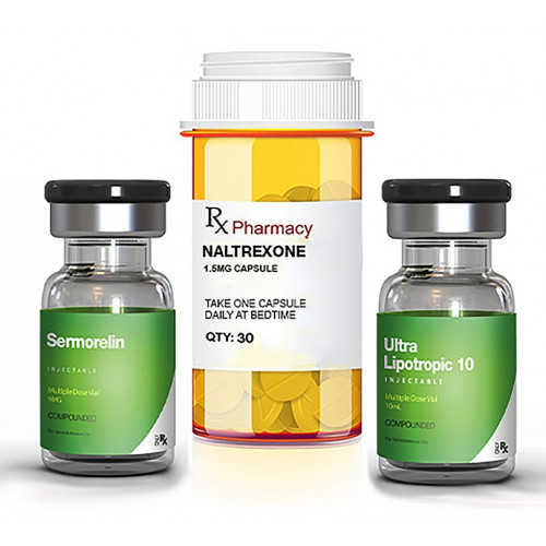 Ultra Semorelean - Sermorelin, Naltrexone, Ultra Lipotropic 10